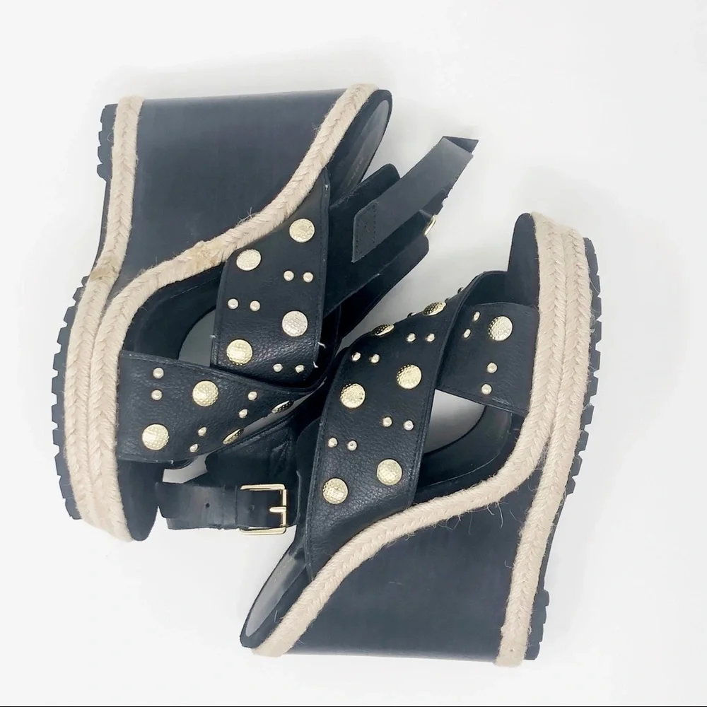 REBECCA‎ MINKOFF 'Kimiko' Studded Wedge Sandal